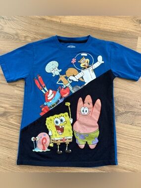 SpongeBob SquarePants Kids Shirt Size 10 Nickelodeon Cartoon Tee